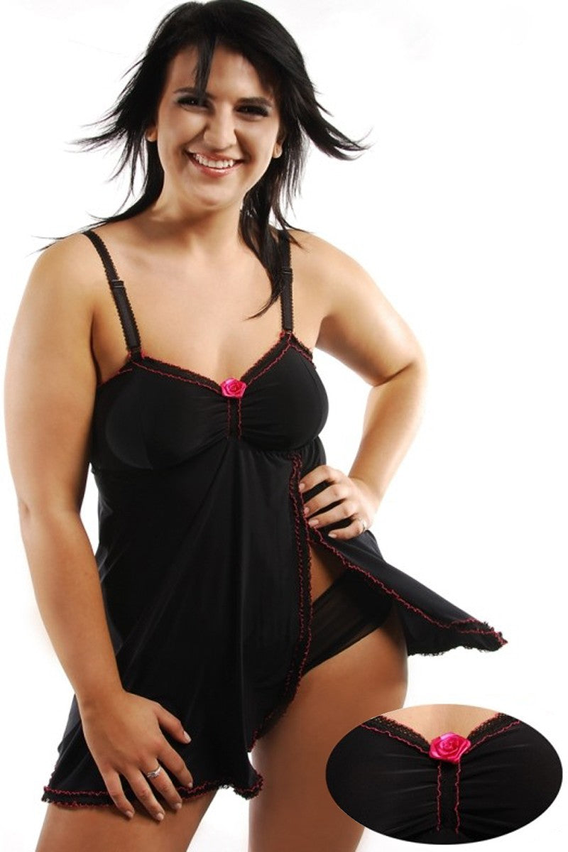 schwarzes Babydoll Margeritta M/1019 von Andalea Dessous schwarzes Babydoll Margeritta M/1019 von Andalea Dessous
